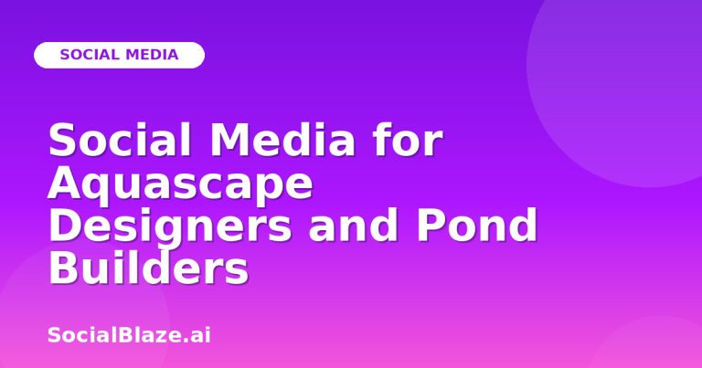 Social Media For Aquascape Designers And Pond Builders Social Media For Aquascape Designers And Pond Builders