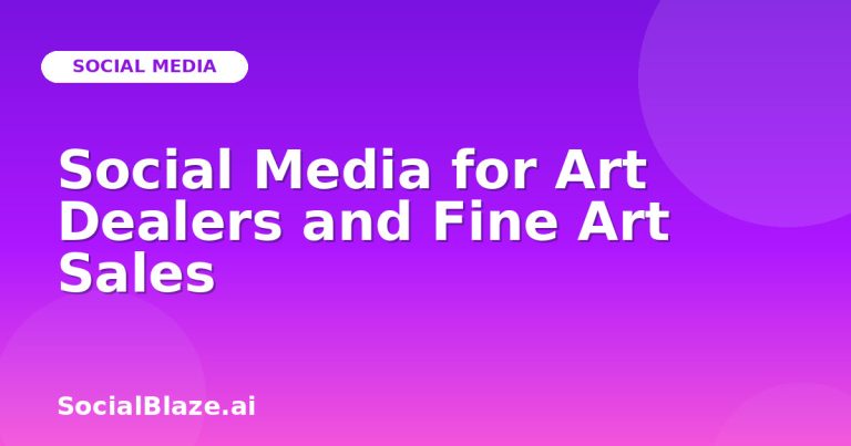 Social Media For Art Dealers And Fine Art Sales Social Media For Art Dealers And Fine Art Sales