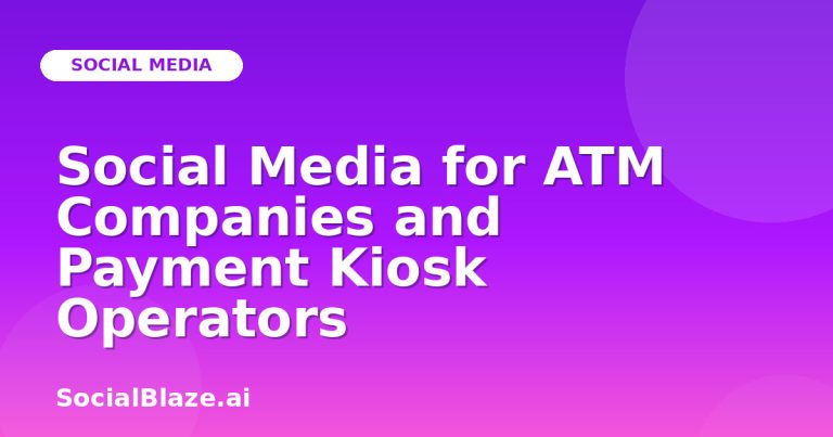 Social Media For Atm Companies And Payment Kiosk Operators Social Media For Atm Companies And Payment Kiosk Operators