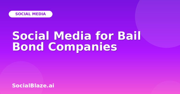 Social Media For Bail Bond Companies