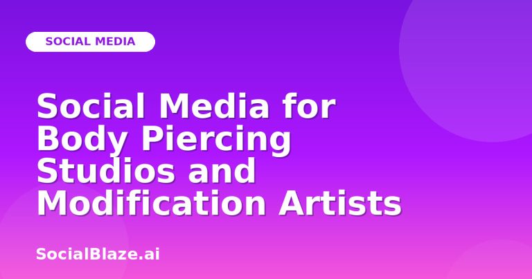 Social Media For Body Piercing Studios And Modification Artists Social Media For Body Piercing Studios And Modification Artists