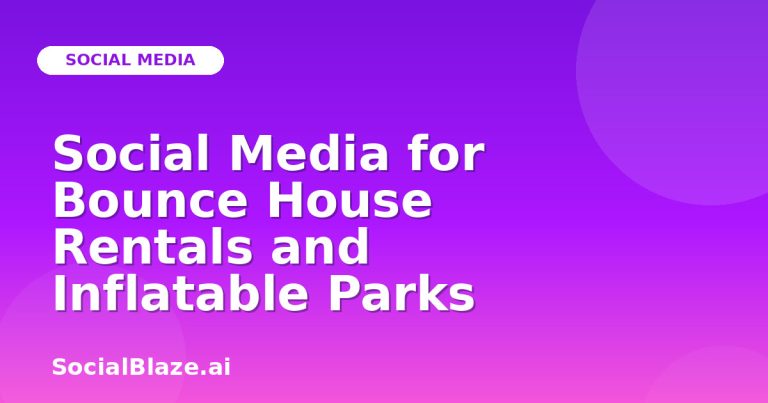 Social Media For Bounce House Rentals And Inflatable Parks
