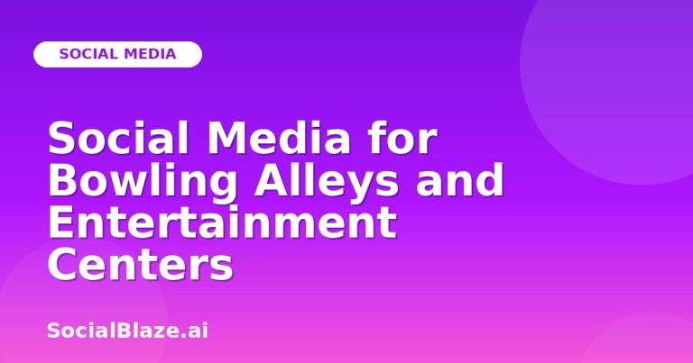 Social Media For Bowling Alleys And Entertainment Centers