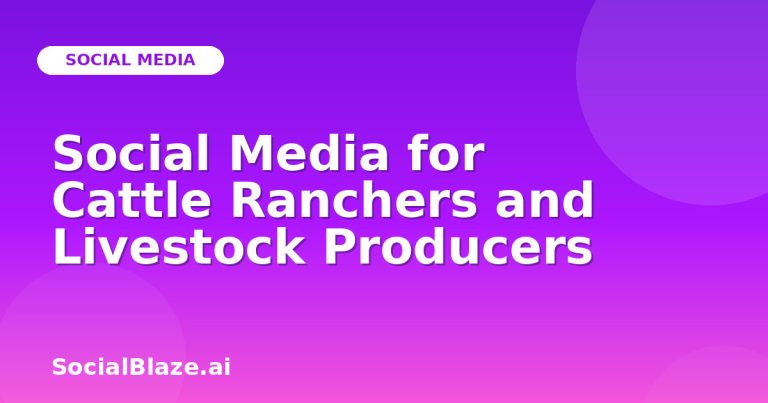 Social Media For Cattle Ranchers And Livestock Producers Social Media For Cattle Ranchers And Livestock Producers