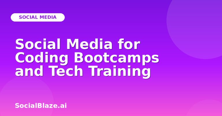 Social Media For Coding Bootcamps And Tech Training