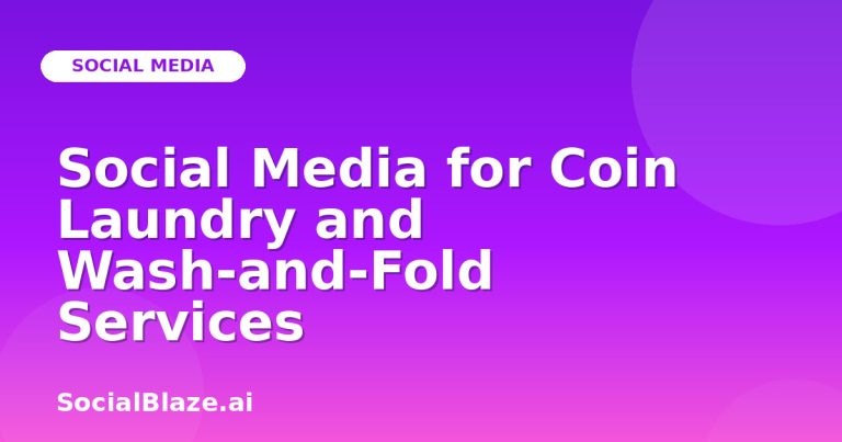 Social Media For Coin Laundry And Wash-And-Fold Services