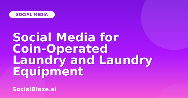 Social Media For Coin-Operated Laundry And Laundry Equipment