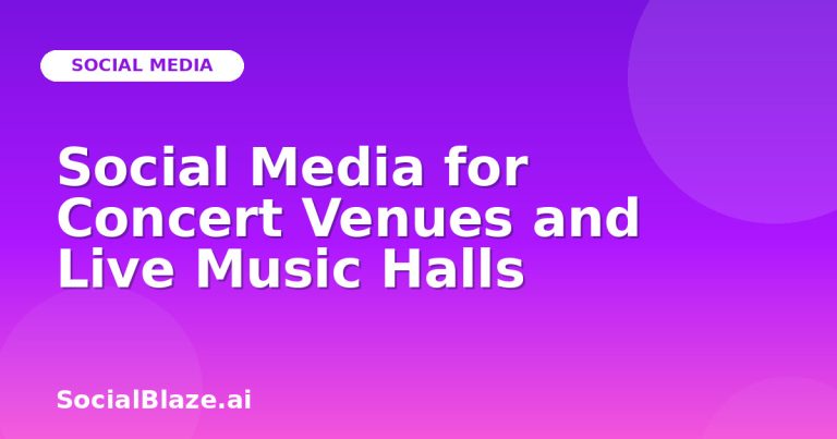 Social Media For Concert Venues And Live Music Halls