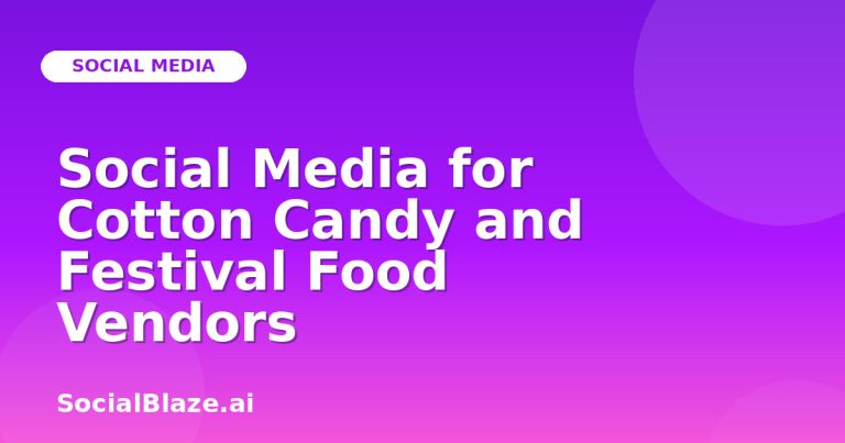 Social Media For Cotton Candy And Festival Food Vendors