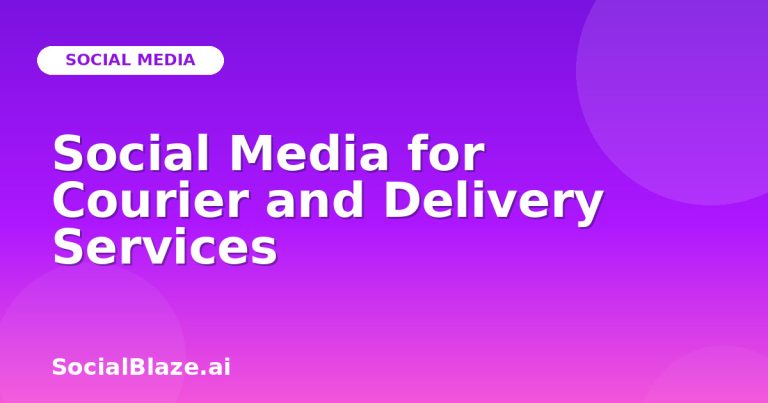 Social Media For Courier And Delivery Services