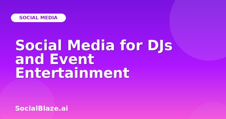 Social Media For Djs And Event Entertainment Social Media For Djs And Event Entertainment
