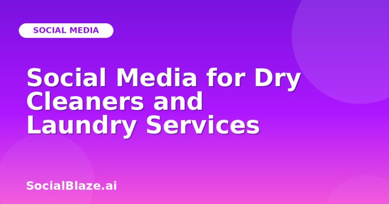 Social Media For Dry Cleaners And Laundry Services