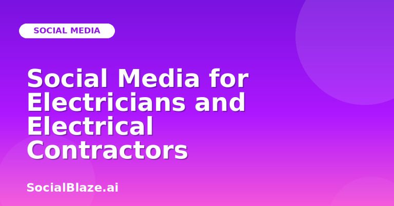 Social Media For Electricians And Electrical Contractors Social Media For Electricians And Electrical Contractors