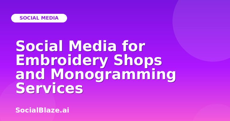 Social Media For Embroidery Shops And Monogramming Services Social Media For Embroidery Shops And Monogramming Services
