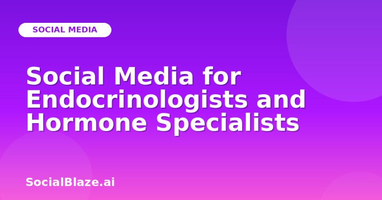 Social Media For Endocrinologists And Hormone Specialists Social Media For Endocrinologists And Hormone Specialists