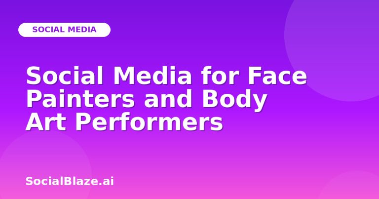 Social Media For Face Painters And Body Art Performers Social Media For Face Painters And Body Art Performers