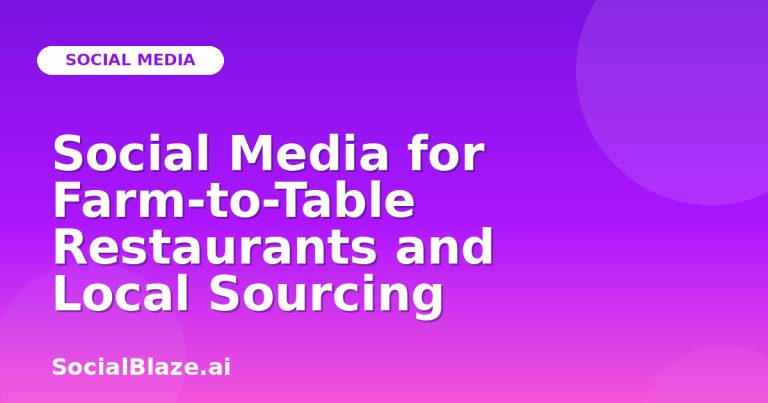 Social Media For Farm-To-Table Restaurants And Local Sourcing Social Media For Farm-To-Table Restaurants And Local Sourcing