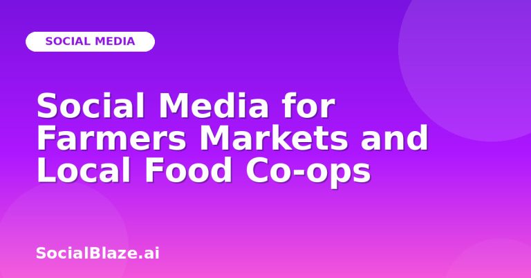 Social Media For Farmers Markets And Local Food Co-Ops