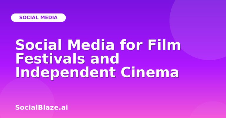 Social Media For Film Festivals And Independent Cinema Social Media For Film Festivals And Independent Cinema