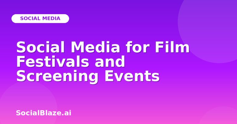 Social Media For Film Festivals And Screening Events Social Media For Film Festivals And Screening Events