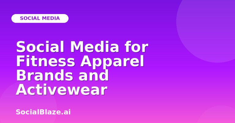 Social Media For Fitness Apparel Brands And Activewear