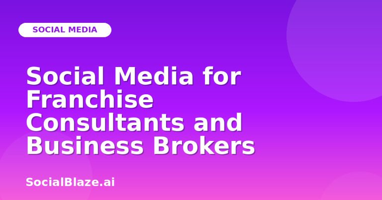 Social Media For Franchise Consultants And Business Brokers Social Media For Franchise Consultants And Business Brokers