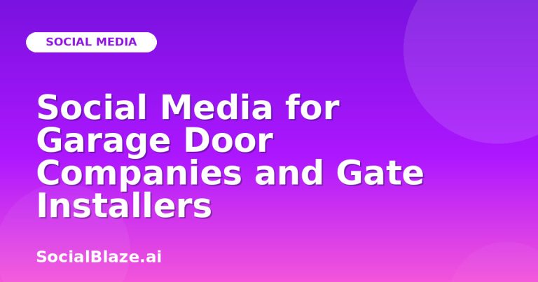 Social Media For Garage Door Companies And Gate Installers