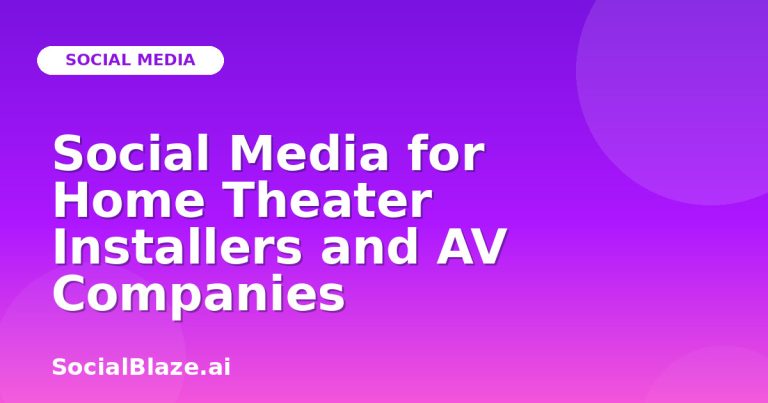 Social Media For Home Theater Installers And Av Companies