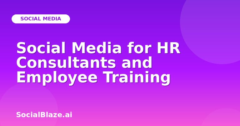 Social Media For Hr Consultants And Employee Training