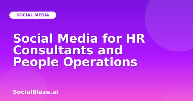 Social Media For Hr Consultants And People Operations Social Media For Hr Consultants And People Operations