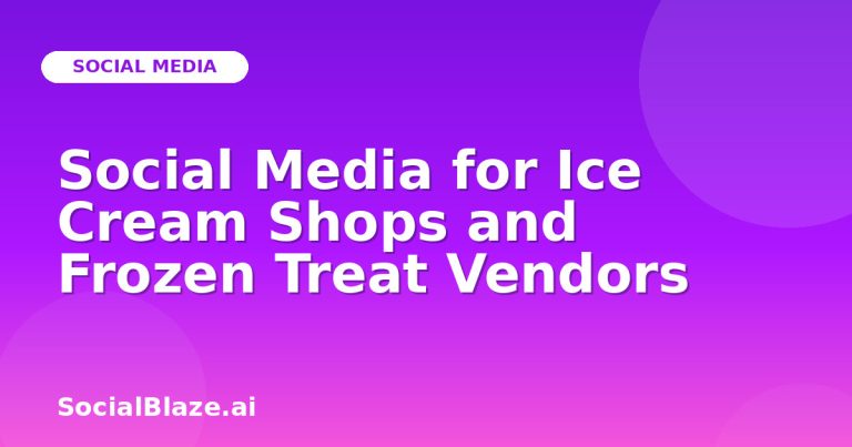 Social Media For Ice Cream Shops And Frozen Treat Vendors