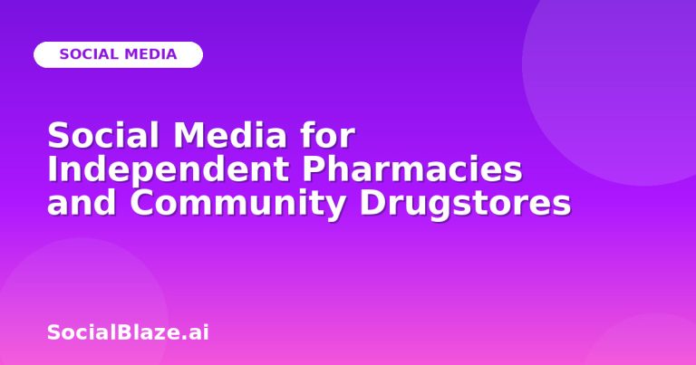 Social Media For Independent Pharmacies And Community Drugstores Social Media For Independent Pharmacies And Community Drugstores