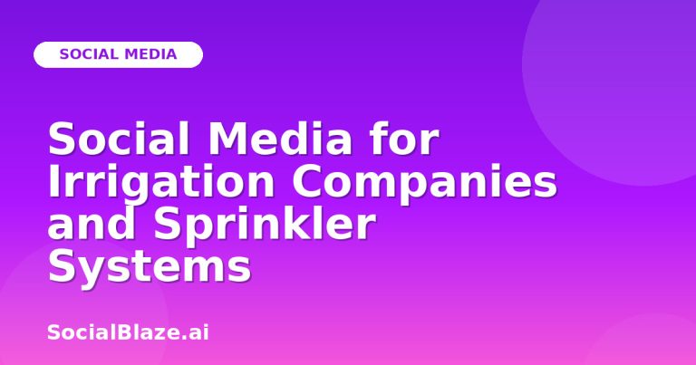 Social Media For Irrigation Companies And Sprinkler Systems Social Media For Irrigation Companies And Sprinkler Systems