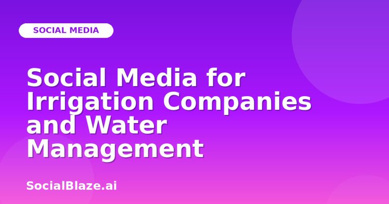 Social Media For Irrigation Companies And Water Management Social Media For Irrigation Companies And Water Management