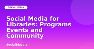 Social Media for Libraries: Programs Events and Community