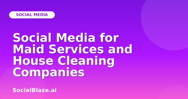 Social Media For Maid Services And House Cleaning Companies Social Media For Maid Services And House Cleaning Companies