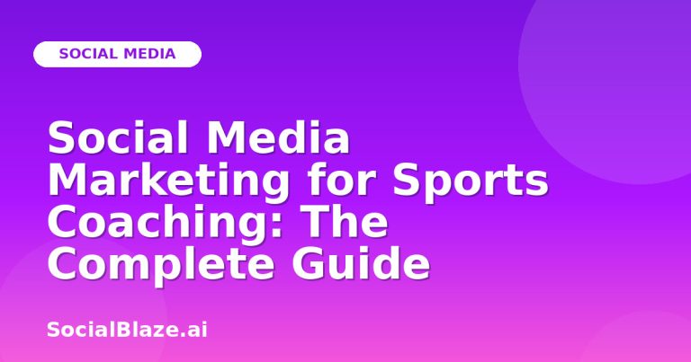Social Media Marketing For Sports Coaching: The Complete Guide Social Media Marketing For Sports Coaching: The Complete Guide