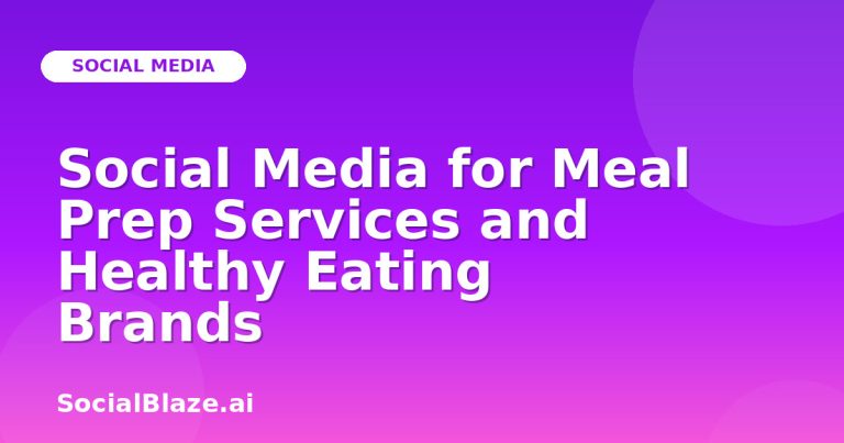 Social Media For Meal Prep Services And Healthy Eating Brands