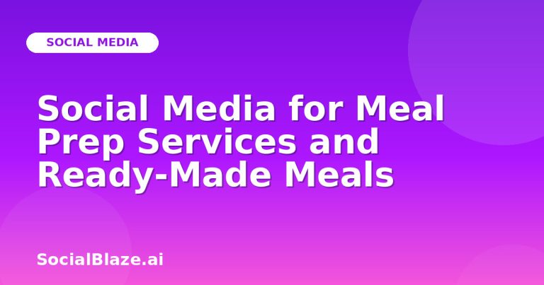 Social Media For Meal Prep Services And Ready-Made Meals Social Media For Meal Prep Services And Ready-Made Meals
