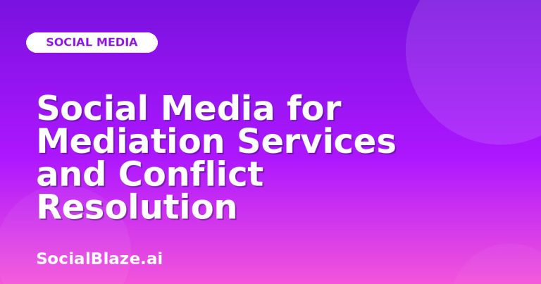 Social Media For Mediation Services And Conflict Resolution