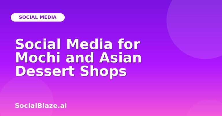 Social Media For Mochi And Asian Dessert Shops