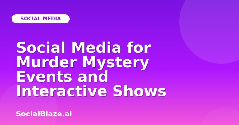 Social Media For Murder Mystery Events And Interactive Shows Social Media For Murder Mystery Events And Interactive Shows