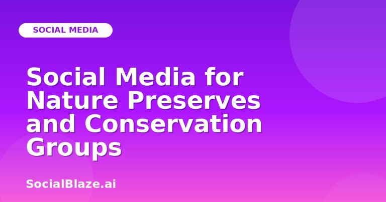 Social Media For Nature Preserves And Conservation Groups Social Media For Nature Preserves And Conservation Groups