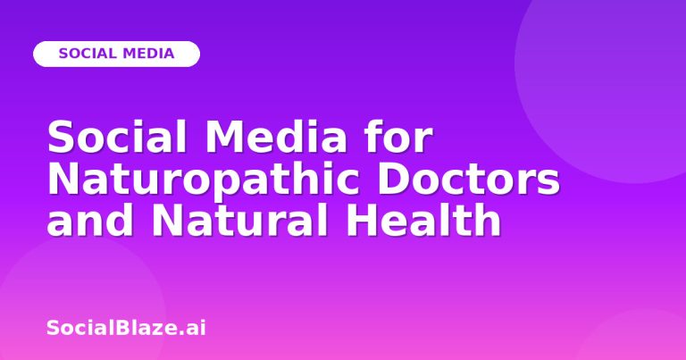 Social Media For Naturopathic Doctors And Natural Health