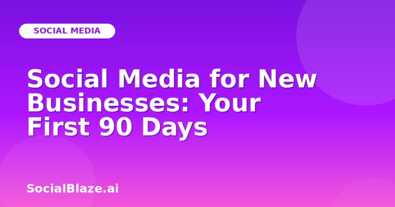 Social Media For New Businesses: Your First 90 Days Social Media For New Businesses: Your First 90 Days