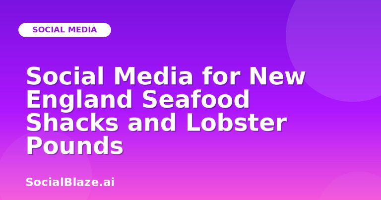 Social Media For New England Seafood Shacks And Lobster Pounds