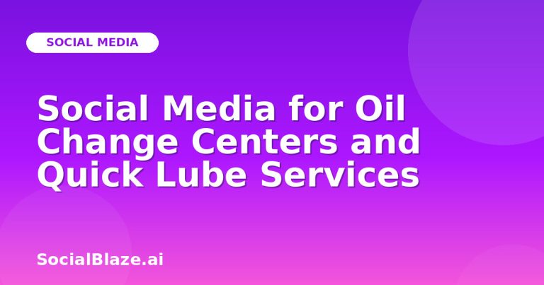 Social Media For Oil Change Centers And Quick Lube Services Social Media For Oil Change Centers And Quick Lube Services