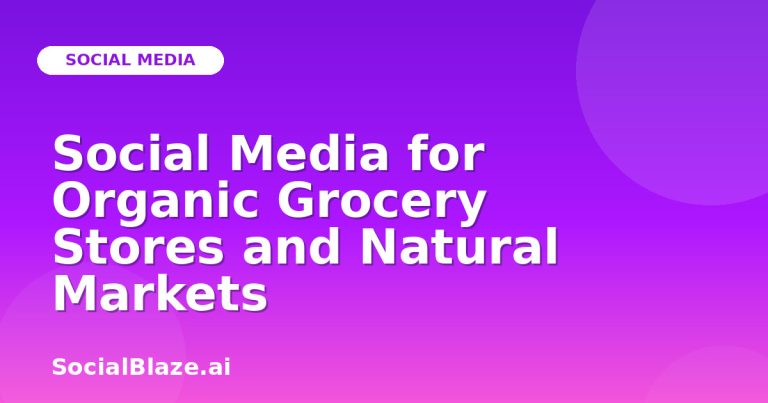 Social Media For Organic Grocery Stores And Natural Markets