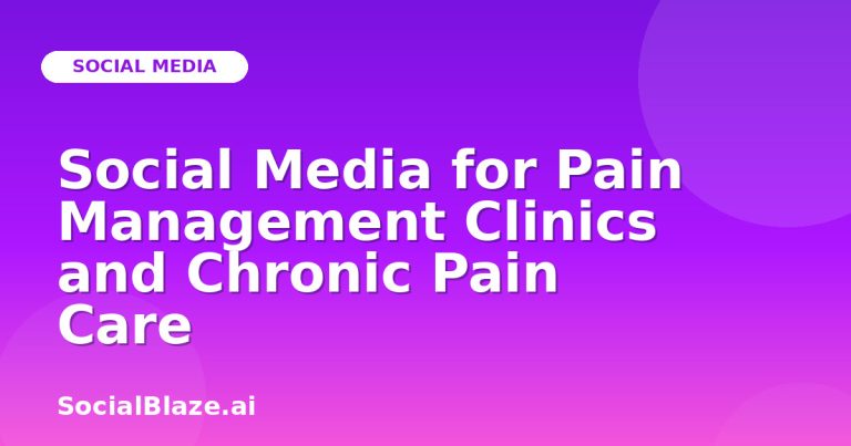Social Media For Pain Management Clinics And Chronic Pain Care Social Media For Pain Management Clinics And Chronic Pain Care