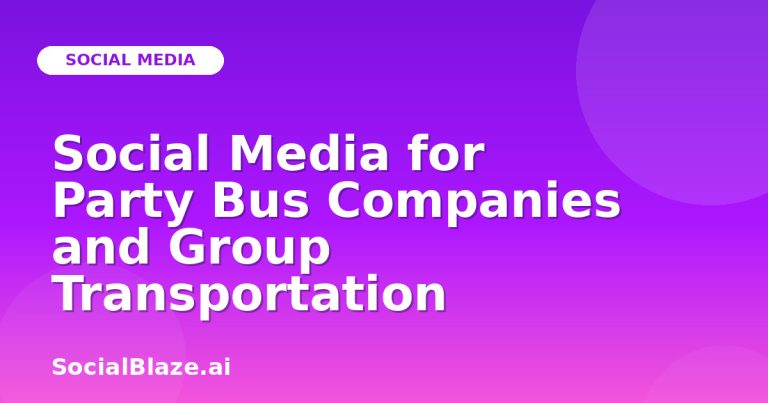 Social Media For Party Bus Companies And Group Transportation